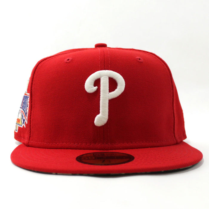Philadelphia Phillies 1996 All-Star Game 59Fifty New Era Fitted Cap V2 (Glow in the Dark Red Forest Camo Under Brim)