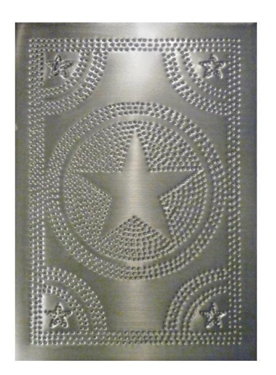 Pie Safe Tin Federal Star panel
