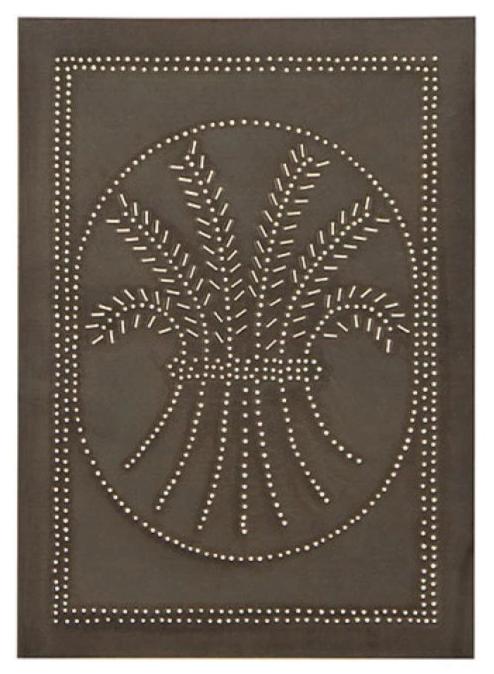 Pie Safe Tin Wheat panel
