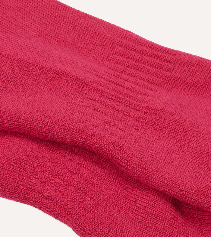Pink Cotton Sports Socks