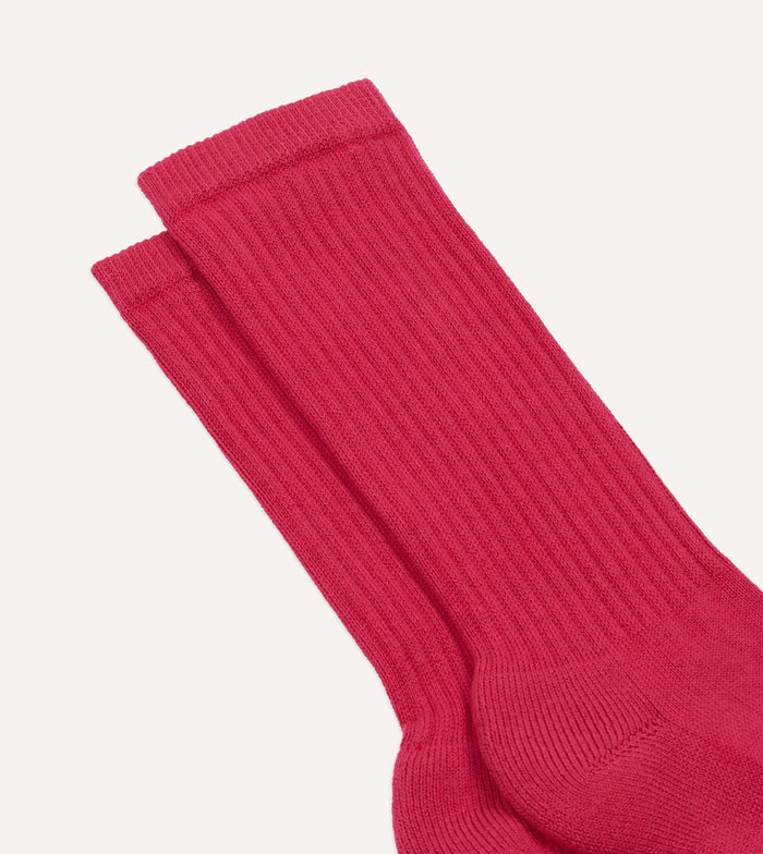 Pink Cotton Sports Socks