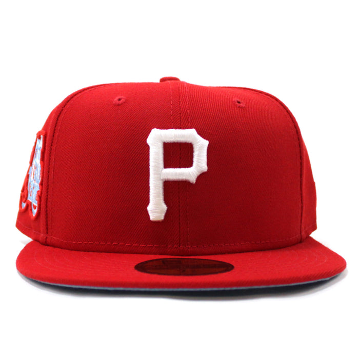 Pittsburgh Pirates 1979 World Series New Era 59Fifty Fitted Hat (Red Sky Blue Under Brim)
