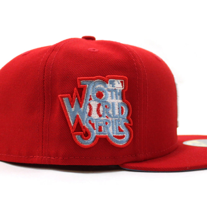Pittsburgh Pirates 1979 World Series New Era 59Fifty Fitted Hat (Red Sky Blue Under Brim)