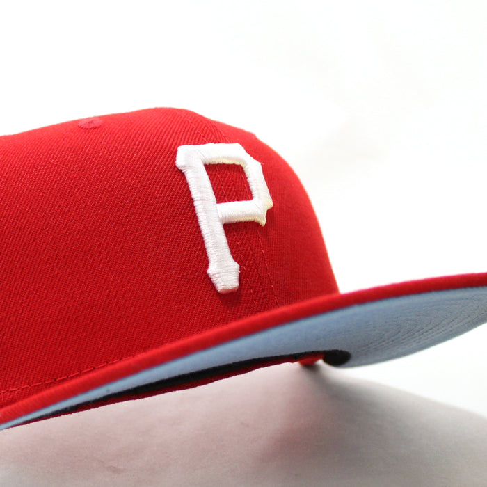 Pittsburgh Pirates 1979 World Series New Era 59Fifty Fitted Hat (Red Sky Blue Under Brim)