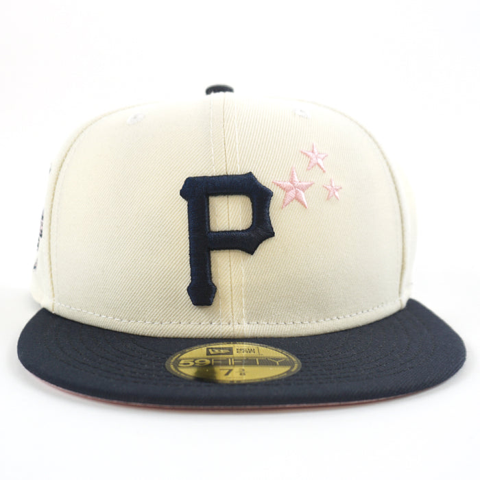 Pittsburgh Pirates 2006 All-Star Game 59Fifty New Era Fitted Hats (Chrome White Navy Pink Under Brim)