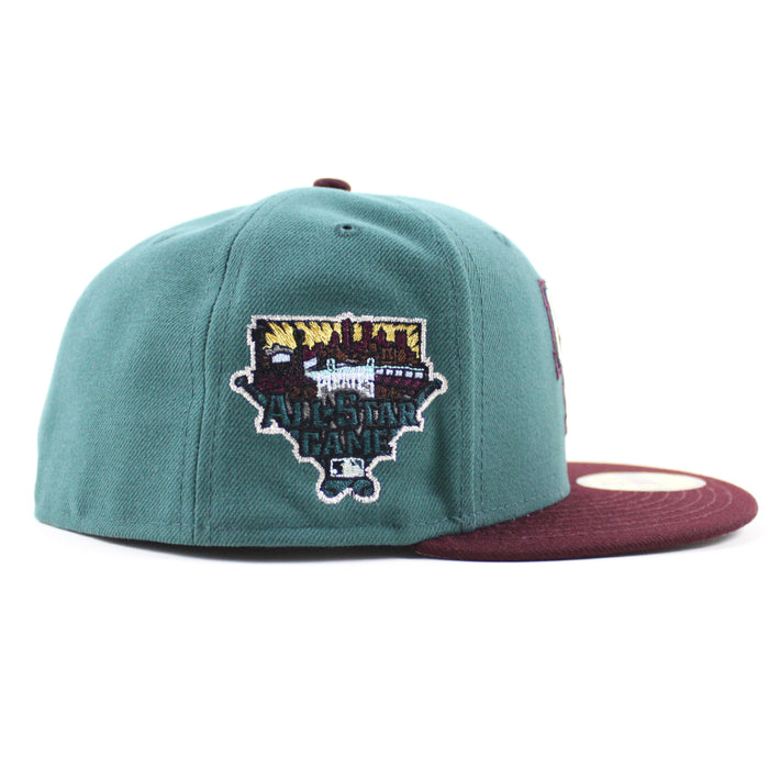 Pittsburgh Pirates 2006 All-Star Game 59Fifty New Era Fitted Hats (Pine Green Maroon Gray Under Brim)