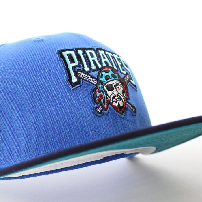 Pittsburgh Pirates 2006 All Star Game New Era 59Fifty Fitted Hat (Blue Navy Aqua Under Brim)