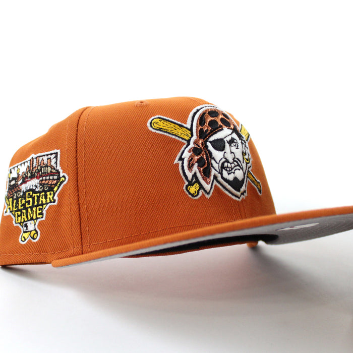 Pittsburgh Pirates 2006 All Star Game New Era 59Fifty Fitted Hat (GITD Orange Gray Under Brim)