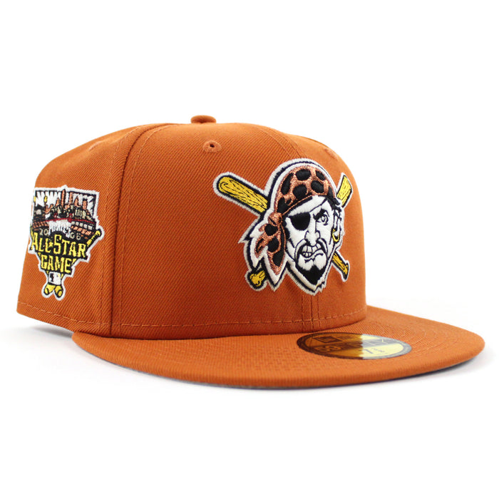 Pittsburgh Pirates 2006 All Star Game New Era 59Fifty Fitted Hat (GITD Orange Gray Under Brim)