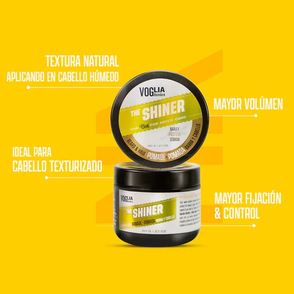 POMADA BARBA Y CABELLO BRILLANTE