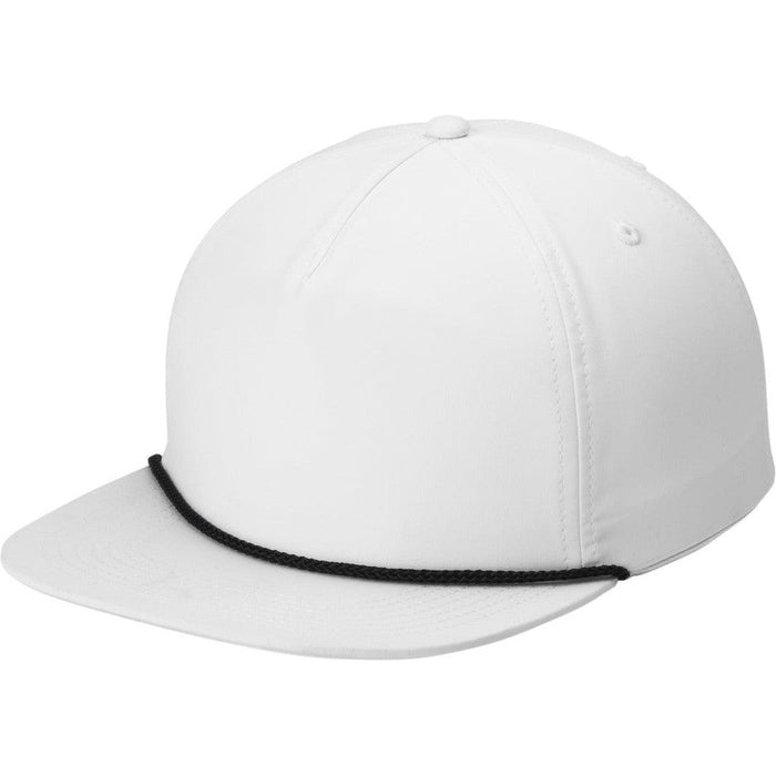 no-logo Port Authority 5-Panel Poly Rope Cap-Port Authority-Thread Logic