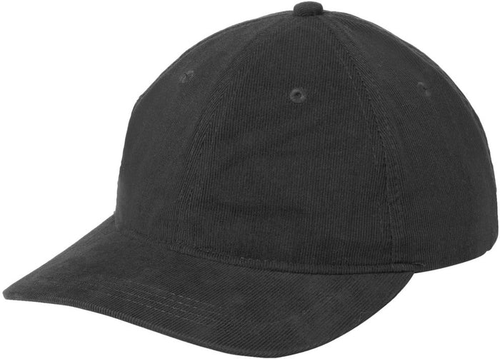 no-logo Port Authority Light Corduroy Dad Cap-Port Authority-Deep Black-OSFA-Thread Logic