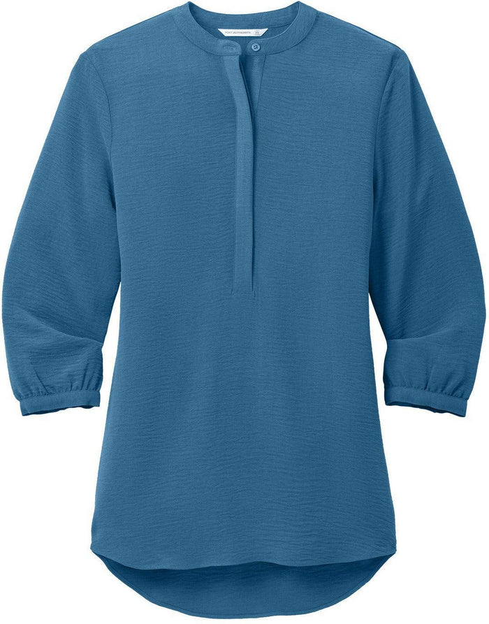 Port Authority Women's 3/4-Sleeve Textured Crepe Tunic