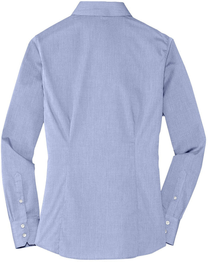 no-logo Port Authority Ladies Crosshatch Easy Care Shirt-Regular-Port Authority-Thread Logic
