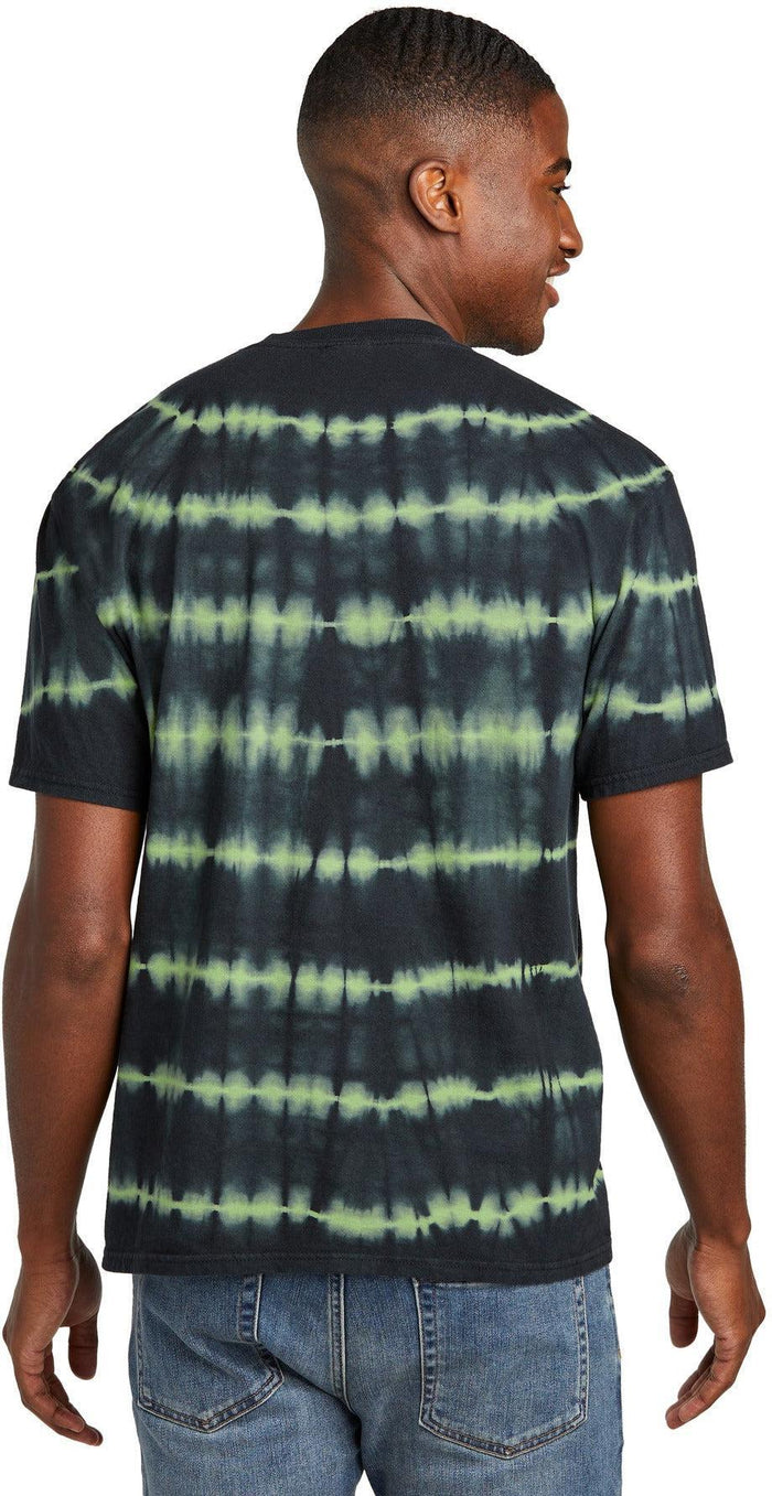 no-logo Port & Company Allover Stripe Tie-Dye Tee-Port & Company-Thread Logic