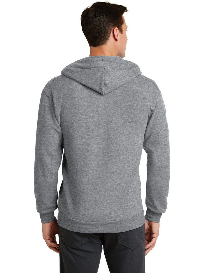 no-logo Port & Company Core Fleece Full-Zip Hooded Sweatshirt-Regular-Port & Company-Thread Logic