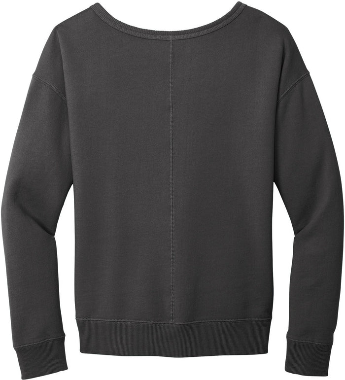 no-logo Port & Company Ladies Beach Wash Garment-Dyed V-Neck Sweatshirt-Apparel-Port & Company-Thread Logic