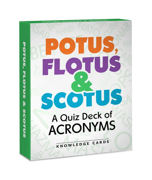 'Potus, Flotus & Scotus': A Quiz Deck of Acronyms Knowledge Cards