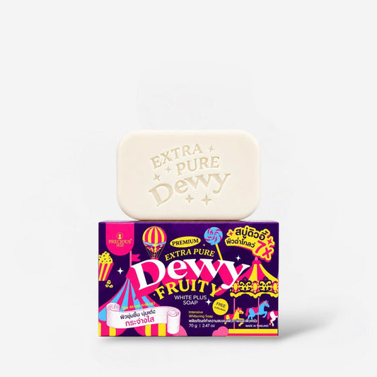 Precious Skin Premium Extra Pure Dewy Fruity White Plus Soap 70g صابون بريشوس سكين بريميوم إكسترا بيور ديوي فروتي وايت بلس - Princess Cosmetics Qatar