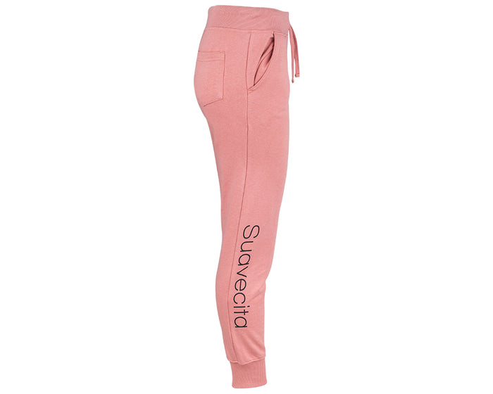 Suavecita Premium Terry Joggers - Pink Side