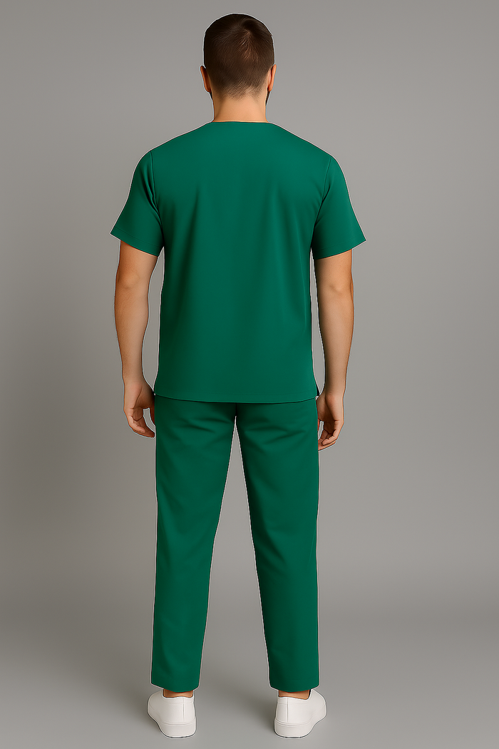 PRESTIGE 4 POCKET V NECK (GREEN) ACTIVE SCRUB