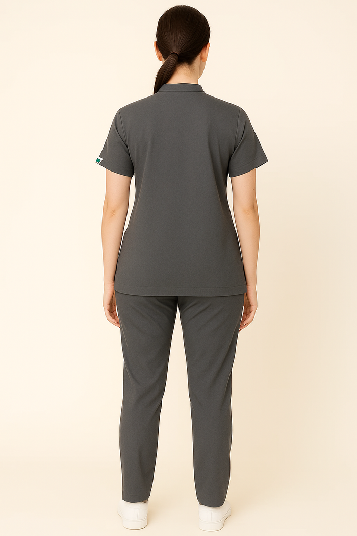 PRESTIGE MANDARIN (GREY) SCRUB