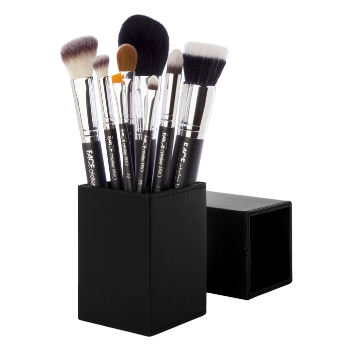 PRO SERIES SYNTHETIC BRUSH SET with MAGNETIZED CASE