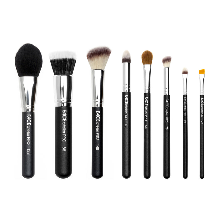 PRO SERIES SYNTHETIC BRUSH SET with MAGNETIZED CASE