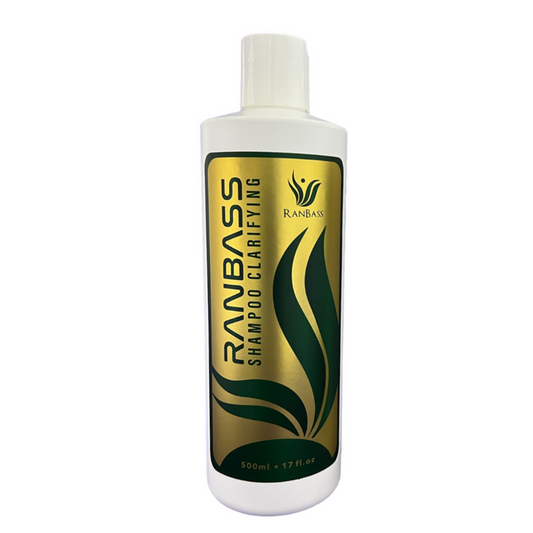 RANBASS CLARIFYING SHAMPOO - 500ML / 17FL OZ - Deeply cleanses the strands, removes dirt, provides refreshment to the scalp and prepares the strands to receive the treatment.