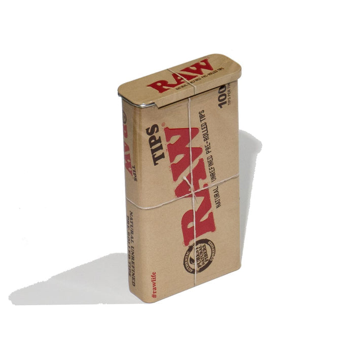 RAW Pre-Rolled Rolling Tips 100ct Tin