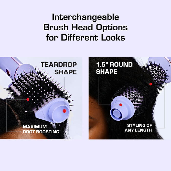 Red 2 In 1 Interchangeable Hot Air Brush