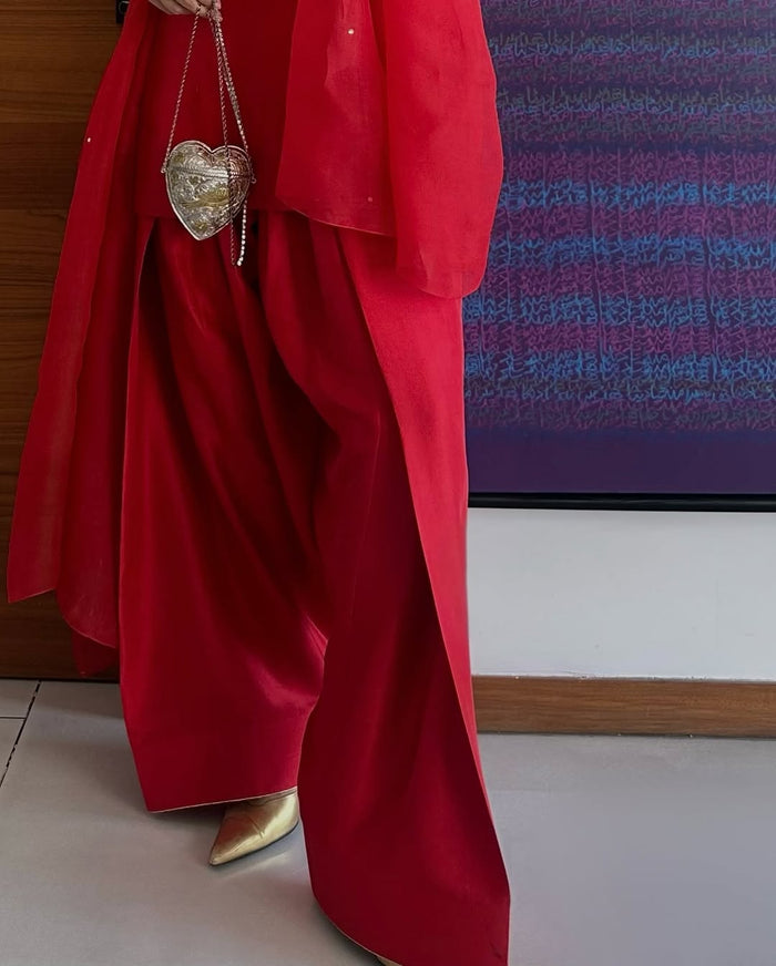 Red Farshi Shalwar
