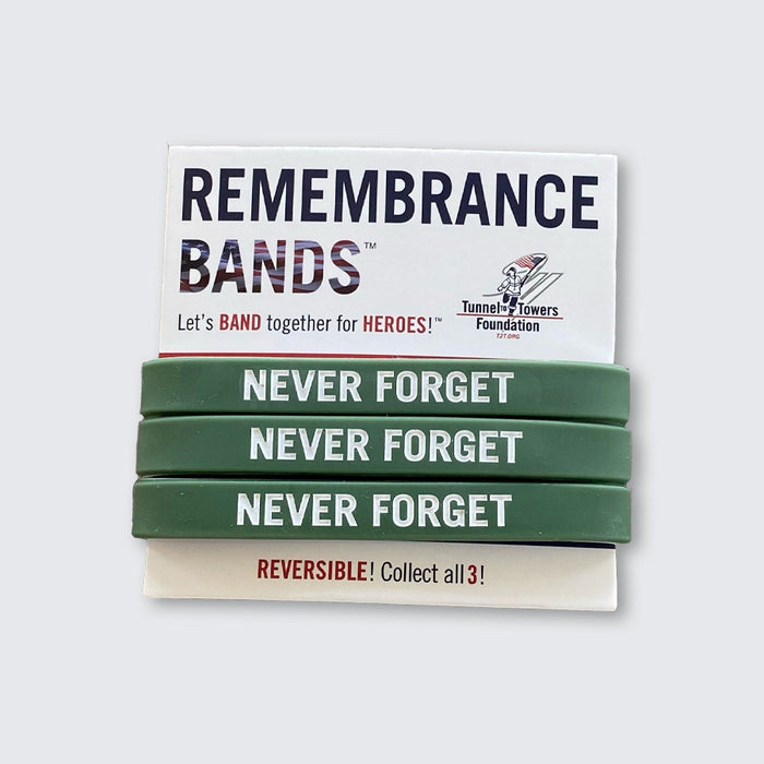 Remembrance Bands™ - Military Green - Set of 3