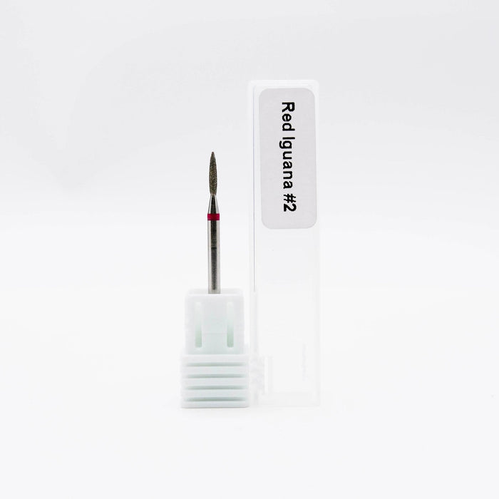 RI- Diamond Nail Bit Flame #2 - 1.4mm (Small Diamond)-Nail Bit-Red Iguana LLC-Gel Essentialz