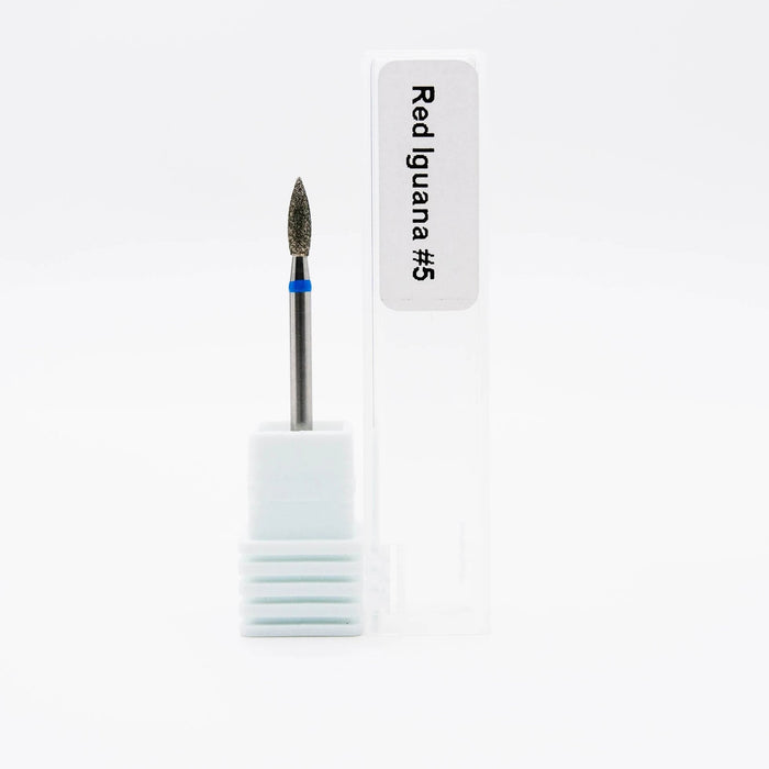 RI- Diamond Nail Bit Flame #5 - 2.5mm-Nail Bit-Red Iguana LLC-Gel Essentialz