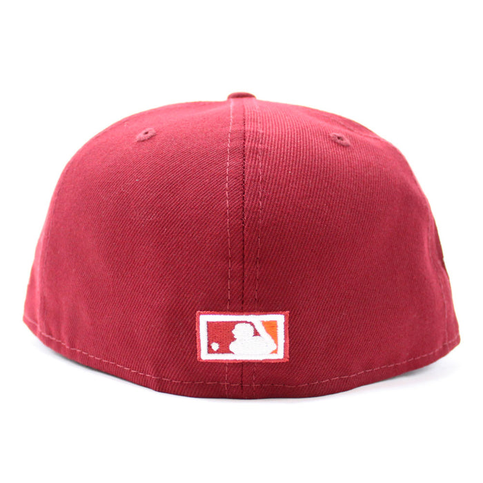 Rocket Houston Astros Cooperstown 45th Anniversary New Era 59Fifty Fitted Hat (Cardnial Orange Under Brim)
