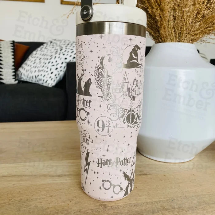 Rose Quartz Stanley Ice Flow 30Oz Engraved Tumbler