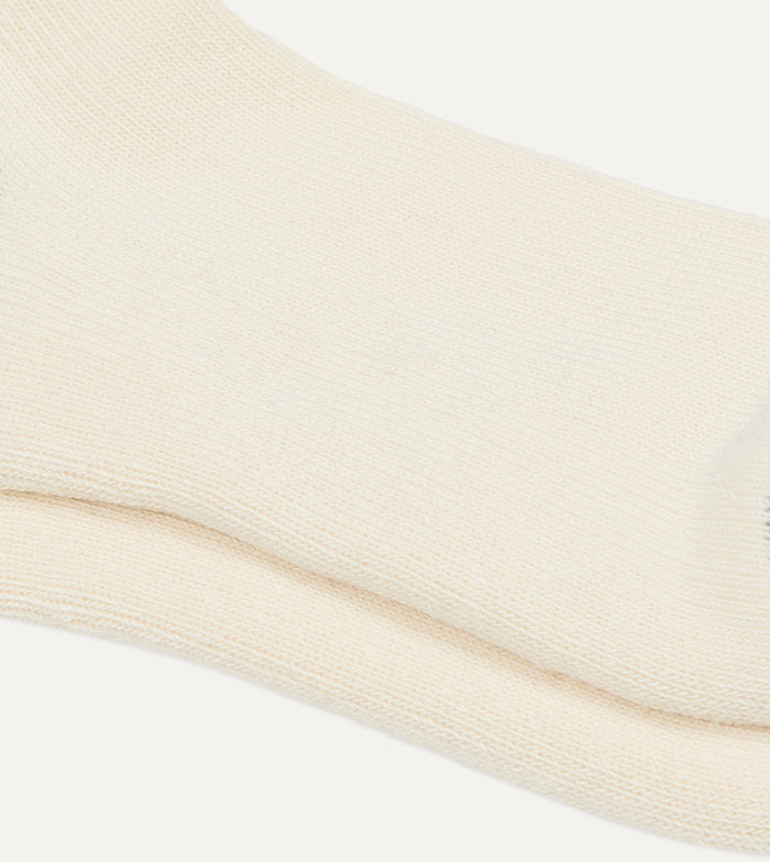 RoToTo Yellow and Purple Cotton Crew Socks