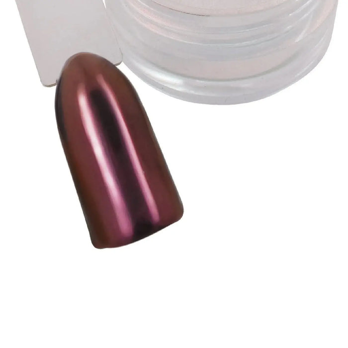 Ruby/Burgundy Chrome Pigment Powder   Naio Nails