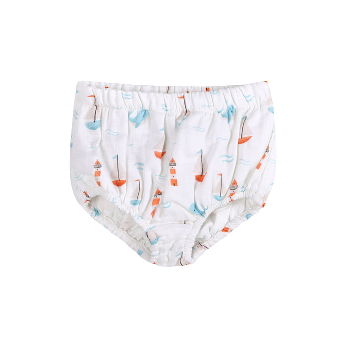 Sailboat Baby Bloomer (Organic Muslin)