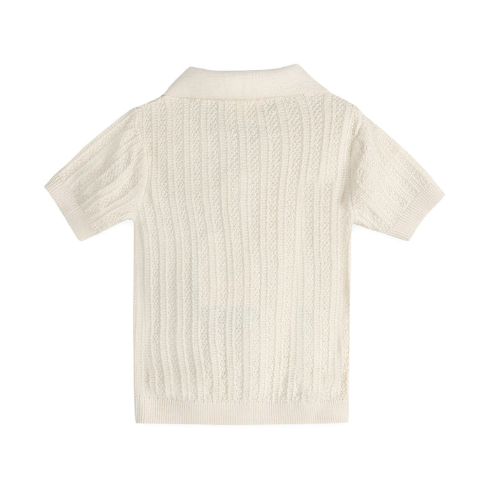 Sailboat Embroidered Baby Shirt Back (Organic Cotton)