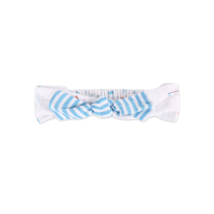 Sailboat Whales Baby Headband (Organic Muslin)