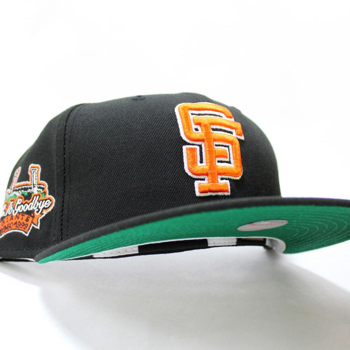 San Francisco Giants 1960 99 TELL IT GOODBYE New Era 59Fifty Fitted Hat (Black Green Under Brim)