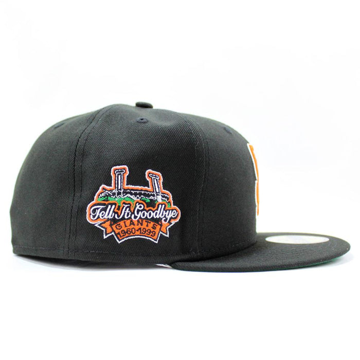 San Francisco Giants 1960 99 TELL IT GOODBYE New Era 59Fifty Fitted Hat (Black Green Under Brim)