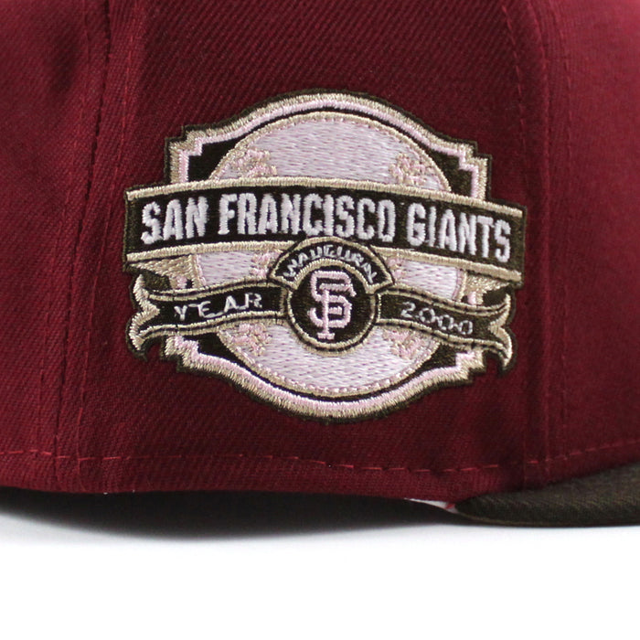 San Francisco Giants Inaugural Season New Era 59Fifty Fitted Hat (Cardinal Brown Camel Under Brim)