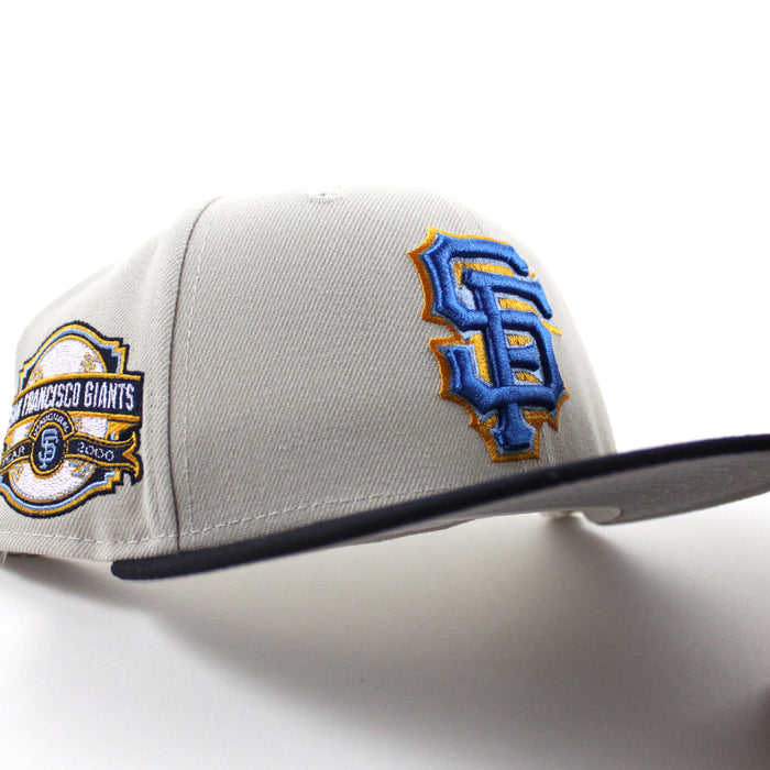 San Francisco Giants Inaugural Season New Era 59Fifty Fitted Hat (Stone Navy Gray Under Brim)