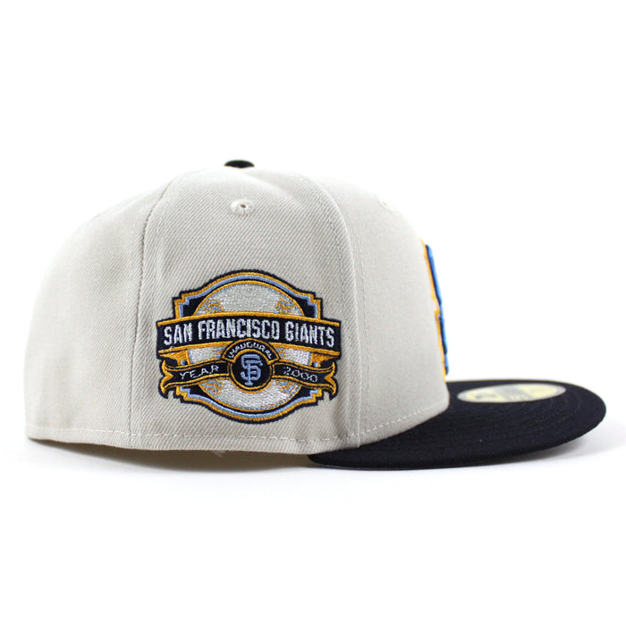 San Francisco Giants Inaugural Season New Era 59Fifty Fitted Hat (Stone Navy Gray Under Brim)