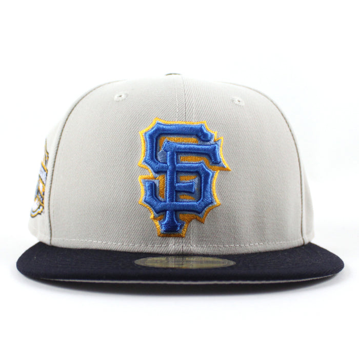 San Francisco Giants Inaugural Season New Era 59Fifty Fitted Hat (Stone Navy Gray Under Brim)