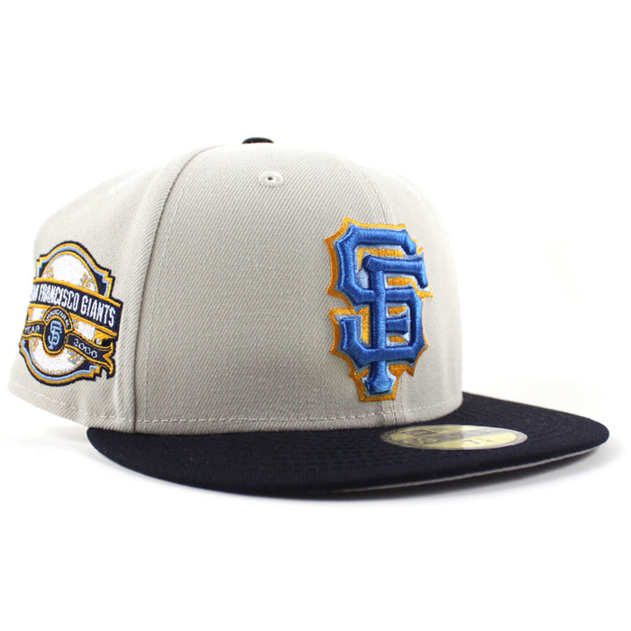 San Francisco Giants Inaugural Season New Era 59Fifty Fitted Hat (Stone Navy Gray Under Brim)