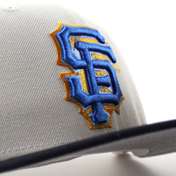 San Francisco Giants Inaugural Season New Era 59Fifty Fitted Hat (Stone Navy Gray Under Brim)